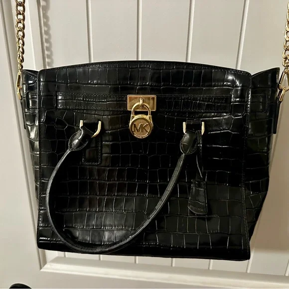 Michael Kors Shoulder Bag with Crocodile Embossed Leather - Picture 8 of 8